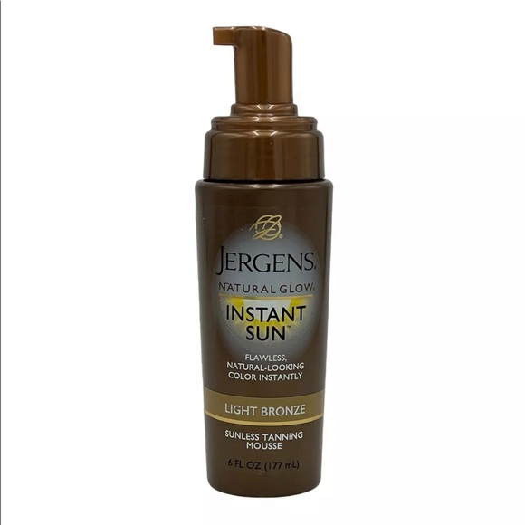 5 Pack Jergens Natural Glow Instant Sun Tanning Mousse Light Bronze 6 oz NO Caps - Picture 2 of 4